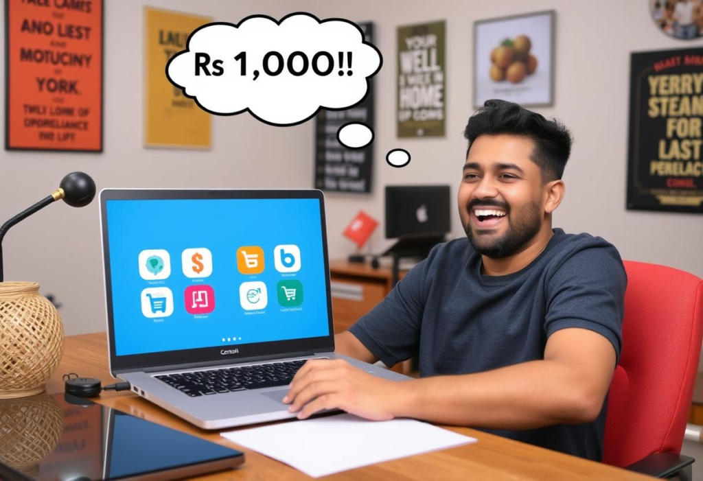 How to Earn 1000 Rs Per Day Without Investment Online
